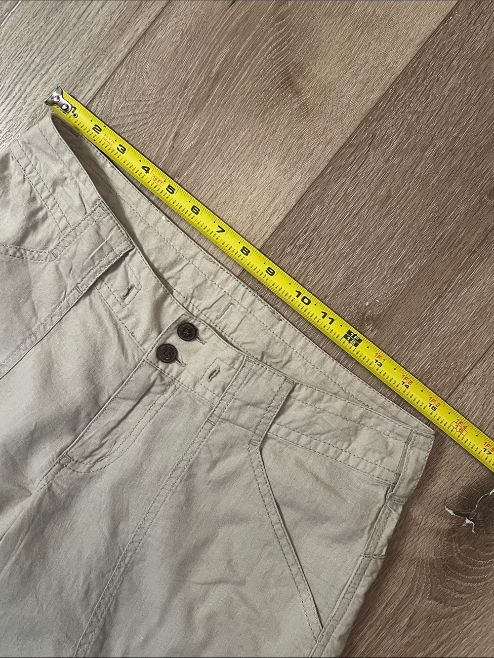 Patagonia - Wide Leg Hemp/Cotton Pants in Light Beige, Great condition! Size 4. - Picture 5 of 12